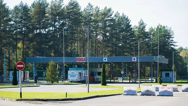 грузовики на белорусско-литовском переходе 